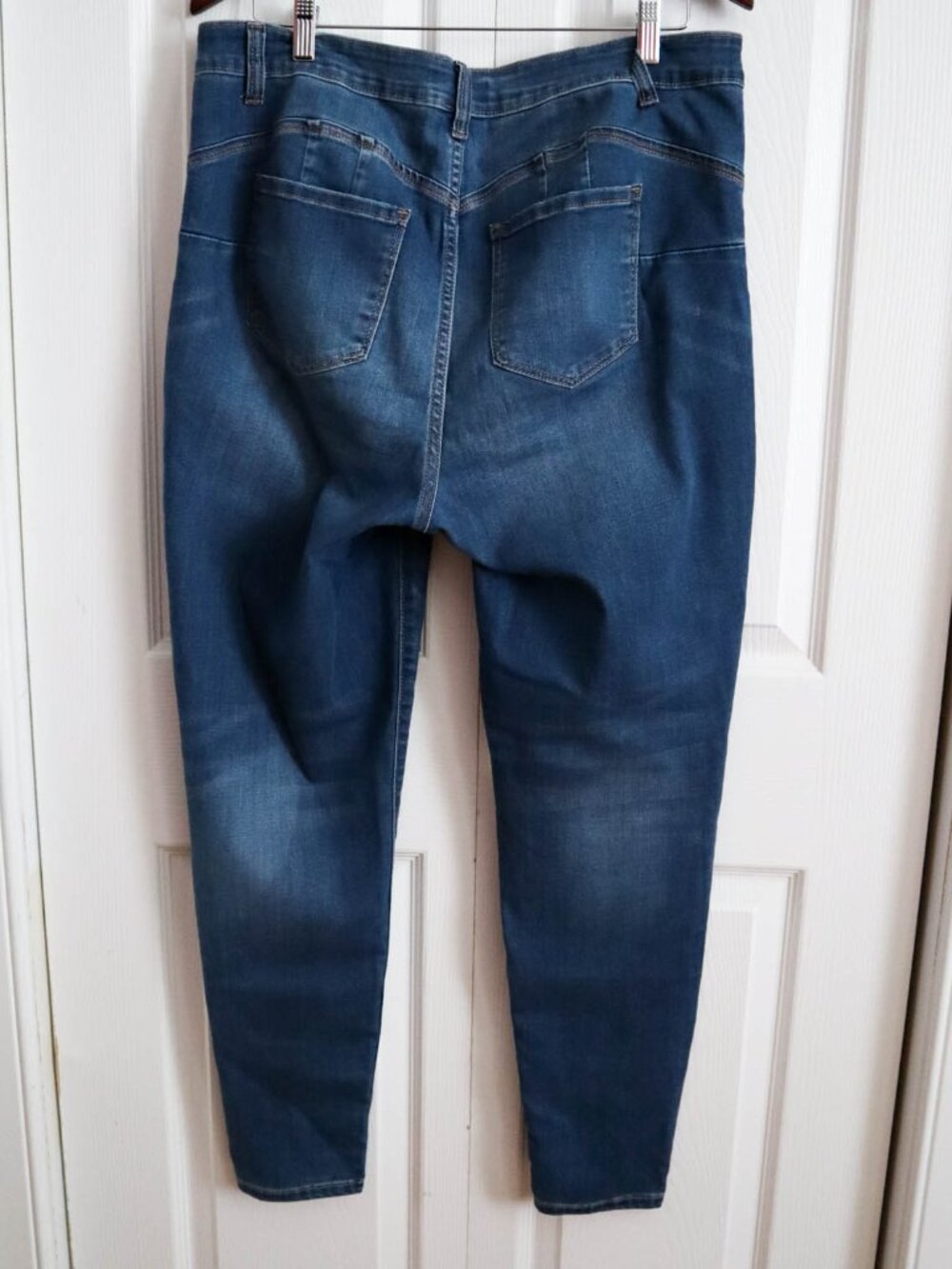 Wax Jeans Butt I Love You Skinny Jeans High Rise Tapered Leg Medium Wash Sz 16 - Picture 4 of 7